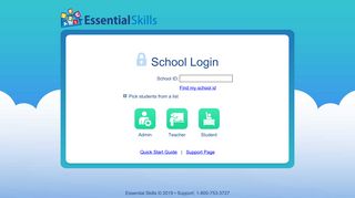 School Login - Essential Skills