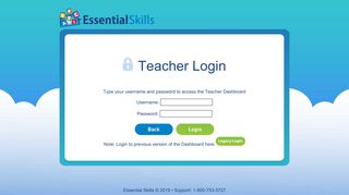 Essential Skills | Student Login