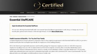 Essential StaffCARE - Certified Employment Group