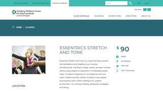 ESSENTRICS: STRETCH AND TONE - Emerson Wellness