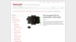 FO converter ST for essernet®, Multimode - Business | HLS Austria