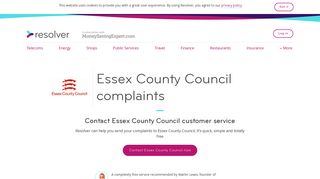 Essex County Council Complaints Email & Phone | Resolver
