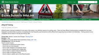Payroll - ePayroll Training - Essex Schools InfoLink - Essex County ...