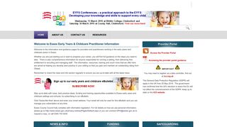 Early Years and Childcare Provider > Home - Essex County Council