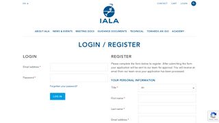 Login / Register - IALA AISM