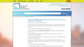 Suncorp ESSI Money Challenge - Financial Basics Foundation