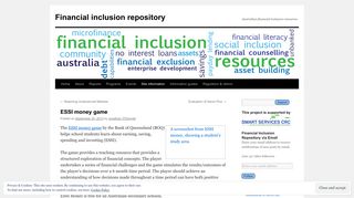 ESSI money game | Financial inclusion repository