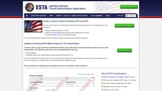 Verify - Locate - Check Status Your ESTA Travel Authorization
