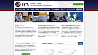 ESTA: Apply for U.S. Travel Authorizations