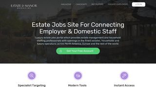 Estate & Manor: Estate Jobs Board For Staffing Private Residences