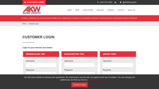 Customer Login | AKW | akw global logistics