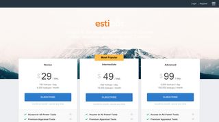 EstiBot.com - Compare Plans and Register