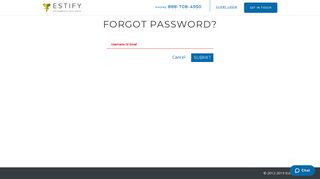Estify : Forgot Password