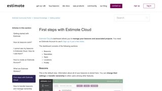 First steps with Estimote Cloud – Estimote Community Portal