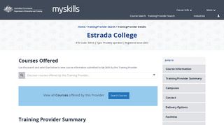 Estrada College - 30910 - MySkills