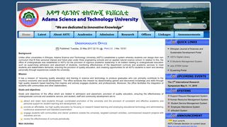 Undergraduate - Adama Science and Technology University