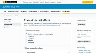 Contact - Curtin Connect