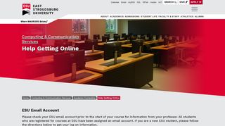 Help Getting Online | Academic Computing | ESU