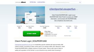 Clientportal.esuperfund.com.au website. Client Portal Login ...