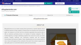 eSuppliersindia.com - About Us - IndiaMART