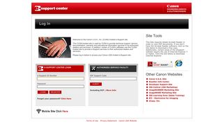 Canon USA e-Support center website - support.cusa.canon.com