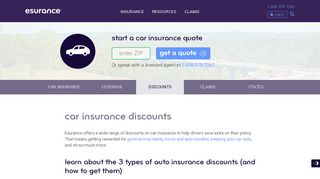 Car Insurance Discounts: Save on Auto Insurance - Esurance