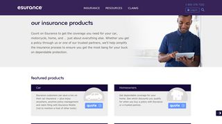 Our Insurance Products | Esurance