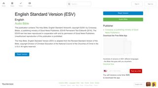 English Standard Version (ESV) - Download the Free Bible App ...