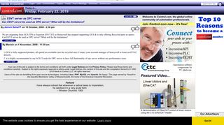 ESVT server as OPC server - Control.com