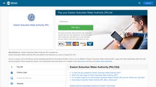 Easton Suburban Water Authority (PA): Login, Bill Pay, Customer ...