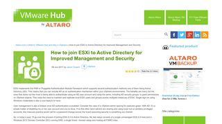 How to join ESXi to AD for Improved Management and Security - Altaro
