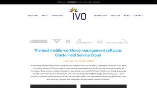 Oracle's Field Service Cloud (ETA Direct) — IVO