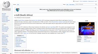e-toll (South Africa) - Wikipedia