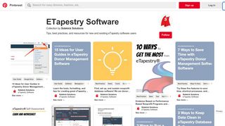 64 Best eTapestry Software images | Software, Best practice, Improve ...