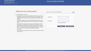 Tax e-Filing system