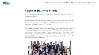 People at Etax Accountants — Etax - 2018 Tax Return Online