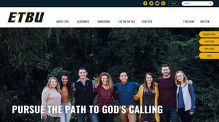 East Texas Baptist University: Pursue the Path to God's Calling