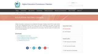 Education Testing Council - Hec