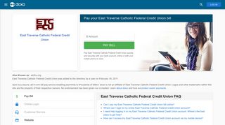 East Traverse Catholic Federal Credit Union: Login, Bill Pay ... - Doxo