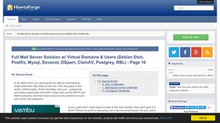 Full Mail Server Solution w/ Virtual Domains & Users ... - HowtoForge