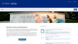 Emory ETD - Emory University