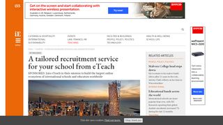 A tailored recruitment service for your school from eTeach ...