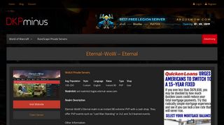 Eternal-WoW – Eternal | WoW Private Servers - DKPminus