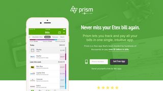 Pay Etex with Prism • Prism - Prism Bills