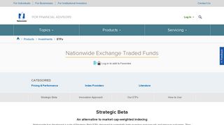Nationwide: Financial Products & Services - For Advisors