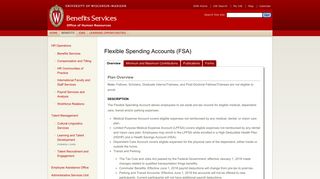 Flexible Spending Accounts (FSA) | UW-Madison Benefits Services