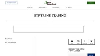 ETF Trend Trading | Stock Gumshoe