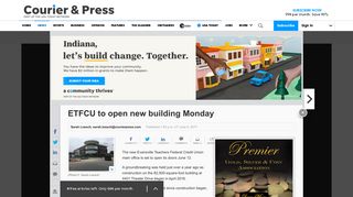 ETFCU to open new building Monday - Evansville Courier