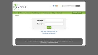 Login - iSPYETF - The ETF guide that makes complex market analysis ...
