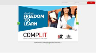 ETH-COMPLIT:Login/Home Page
